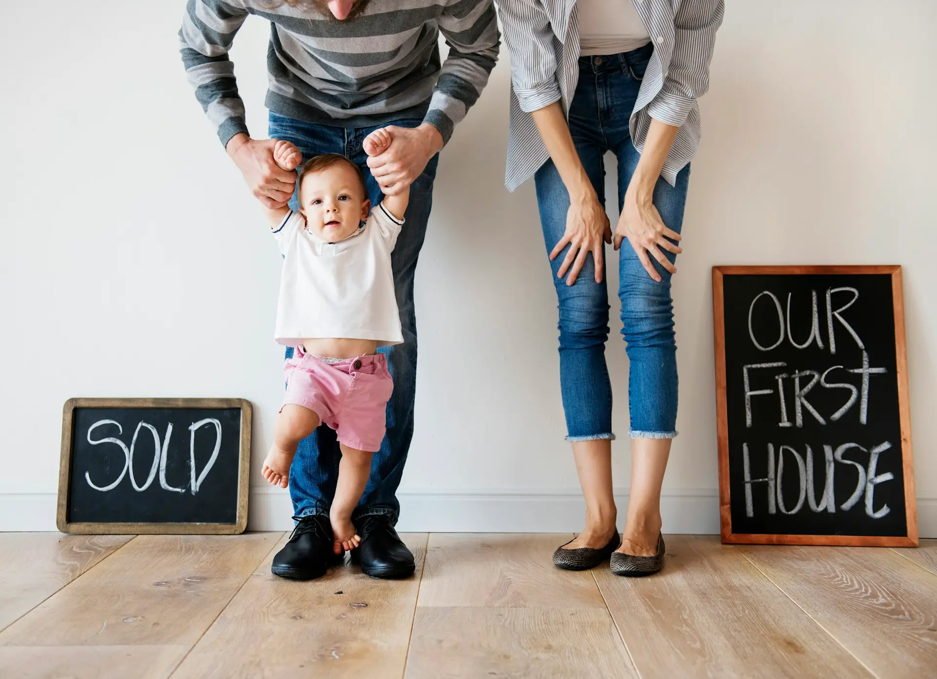 Irish Couple at their first house thanks to working with Irish Mortgage Corporation on their first home mortgage in Ireland.